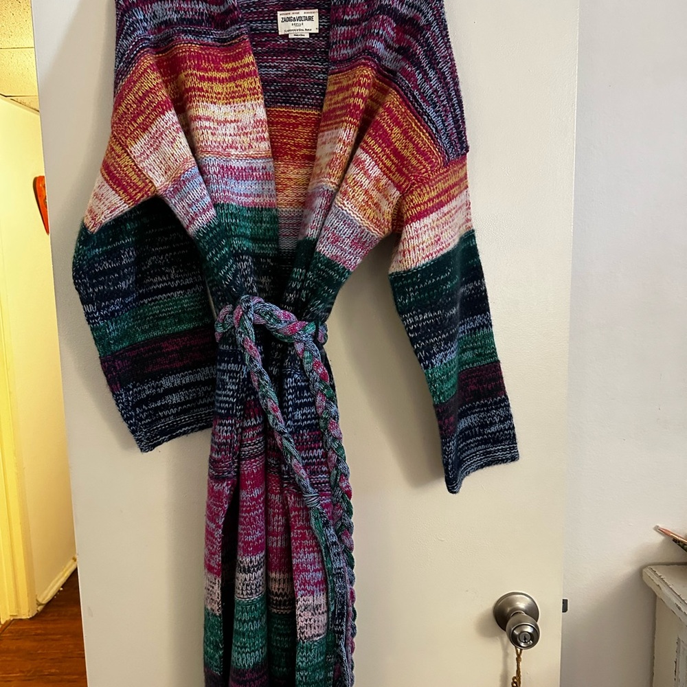 Zadig & Voltaire Knit Long Sweater Coat